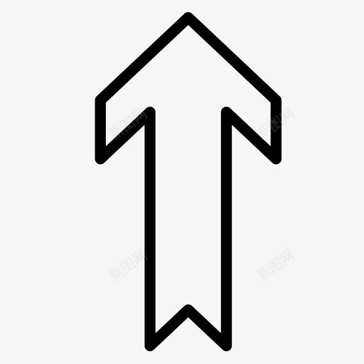 向上箭头方向导航图标svg_新图网 https://ixintu.com 向上 导航 指针 方向 箭头