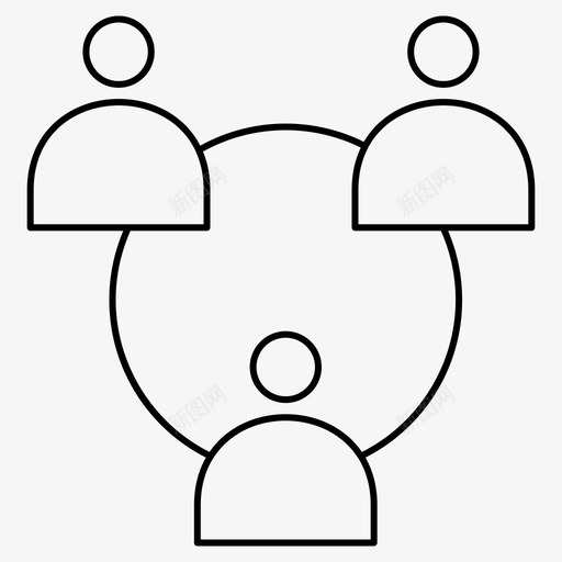 互联网通信网络图标svg_新图网 https://ixintu.com 互联网 共享 网络 通信 通信细线集62