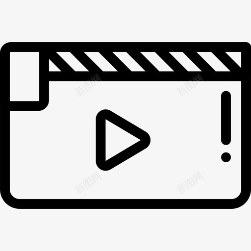 隔板音视频11线性图标svg_新图网 https://ixintu.com 线性 隔板 音视频