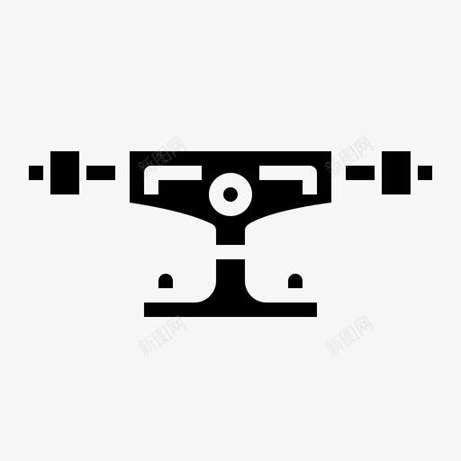 卡车衣架滑板图标svg_新图网 https://ixintu.com 卡车 实心 工具 滑板 衣架