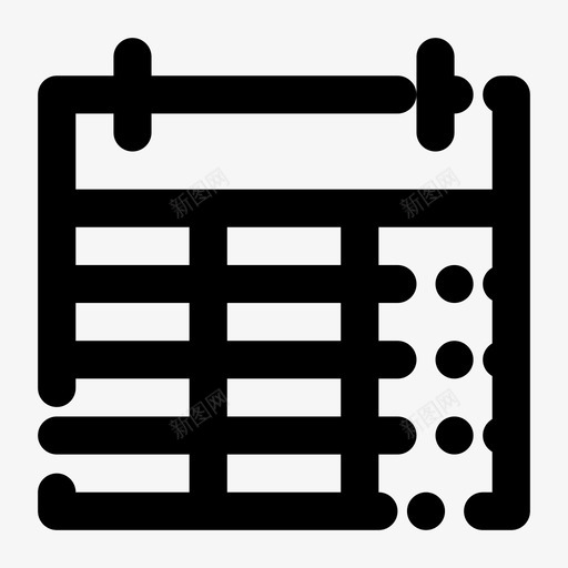 日历日期材料虚线集163图标svg_新图网 https://ixintu.com 日历 日期 材料 虚线