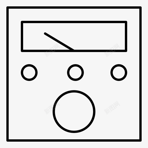 安培表电压表工具图标svg_新图网 https://ixintu.com 安培表电压表工具