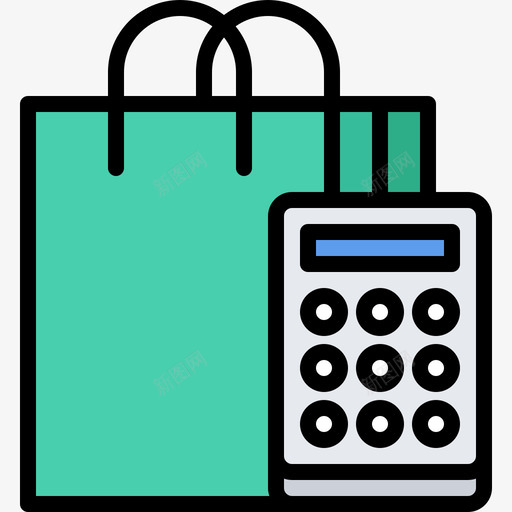 包10号店彩色图标svg_新图网 https://ixintu.com 10号店 包 彩色