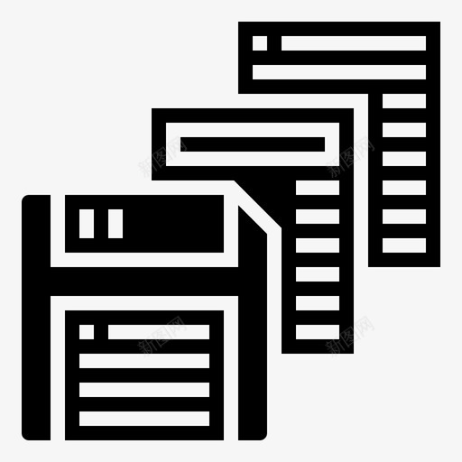 存储器磁盘文件图标svg_新图网 https://ixintu.com lyph1 存储器 技术 文件 磁盘 计算机 软盘