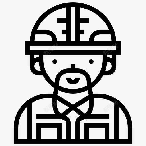 建筑工人工程师劳工图标svg_新图网 https://ixintu.com 劳工 工人 工程师 建筑工人