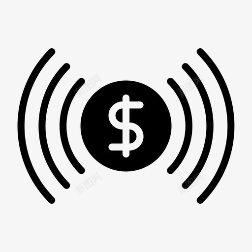 业务信号连接资金图标svg_新图网 https://ixintu.com 业务 信号 稳定 资金 连接