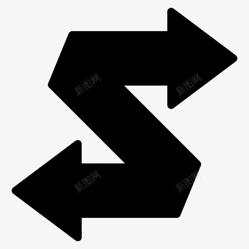 不确定性箭头可变性图标svg_新图网 https://ixintu.com 不确定性 可变性 字形 方式 箭头