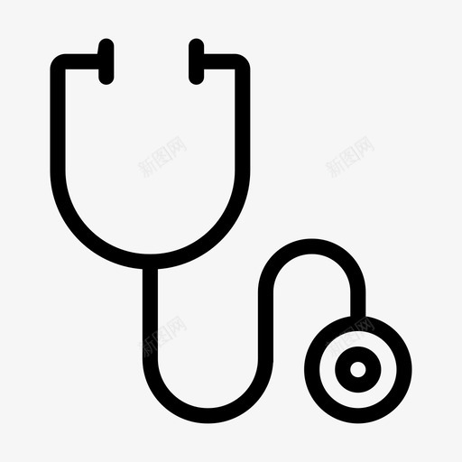 听诊器医生医疗保健图标svg_新图网 https://ixintu.com 医生 医疗 医疗保健 医疗保健线标志 听诊器 工具