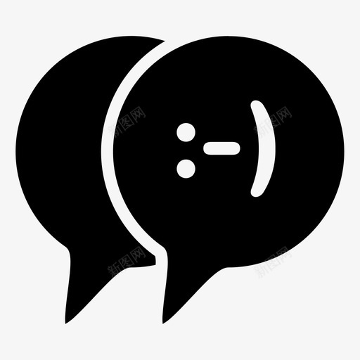 开心聊天商务商务管理图标svg_新图网 https://ixintu.com 商务 商务管理 图标 开心 聊天