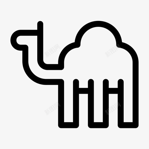 单峰骆驼动物阿拉伯图标svg_新图网 https://ixintu.com 动物 单峰 埃及 沙漠 运输 阿拉伯 骆驼