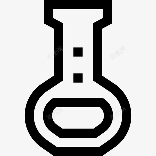 烧瓶化学31线性图标svg_新图网 https://ixintu.com 化学31 烧瓶 线性