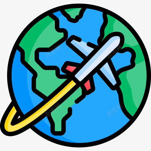 地球地理33线性颜色图标svg_新图网 https://ixintu.com 地球 地理 线性 颜色