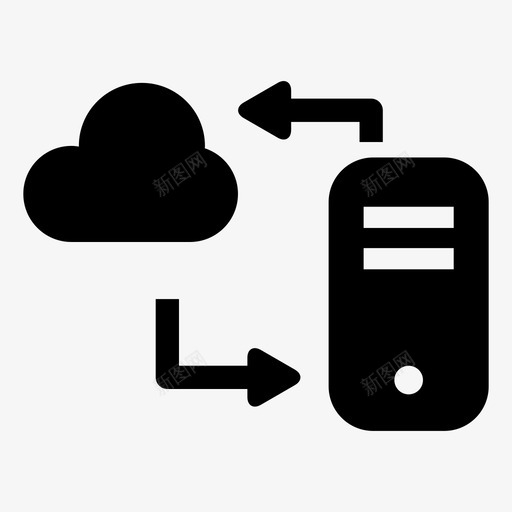 数据传输备份云图标svg_新图网 https://ixintu.com 备份 数据传输 网络 计算机