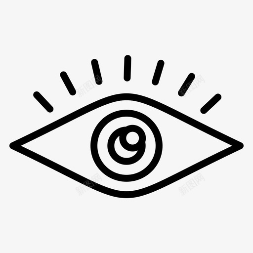 眼科医院医疗图标svg_新图网 https://ixintu.com 医学 医疗 医院 常规 眼科