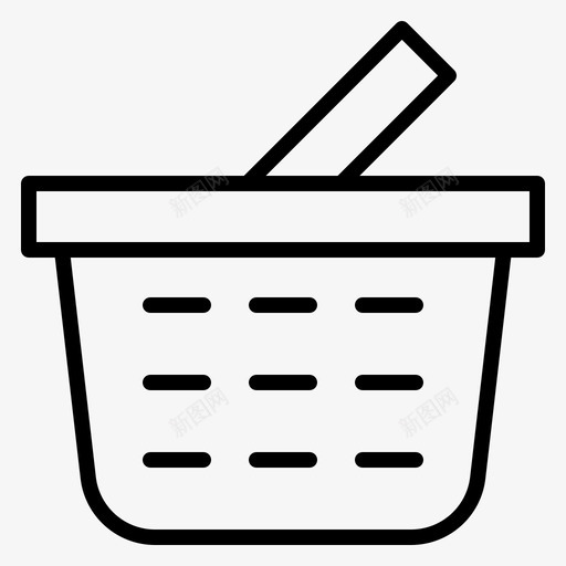 购物篮结账购物车图标svg_新图网 https://ixintu.com 结账 财务 购物篮 购物车