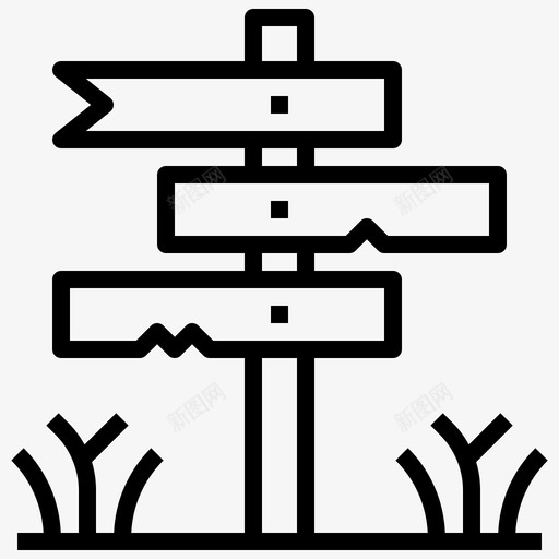 路标西部荒野31号直线图标svg_新图网 https://ixintu.com 31号 直线 荒野 西部 路标