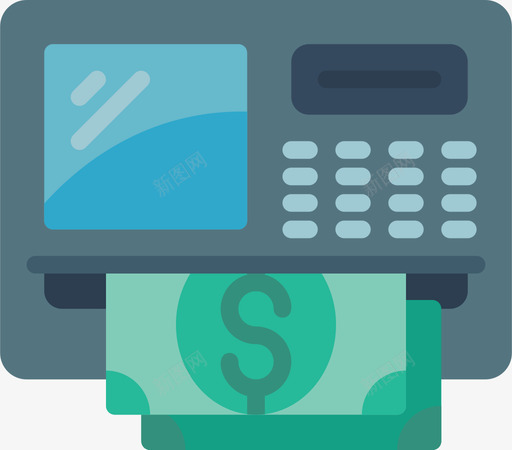 Atm公共服务11公寓图标svg_新图网 https://ixintu.com Atm 公共服务 公寓