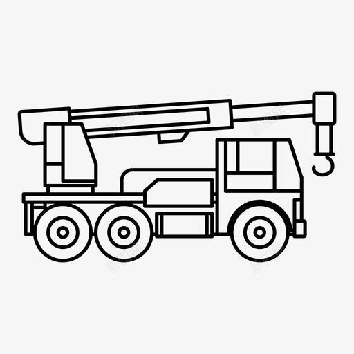 起重机建造港口图标svg_新图网 https://ixintu.com 修理 建造 港口 起重机