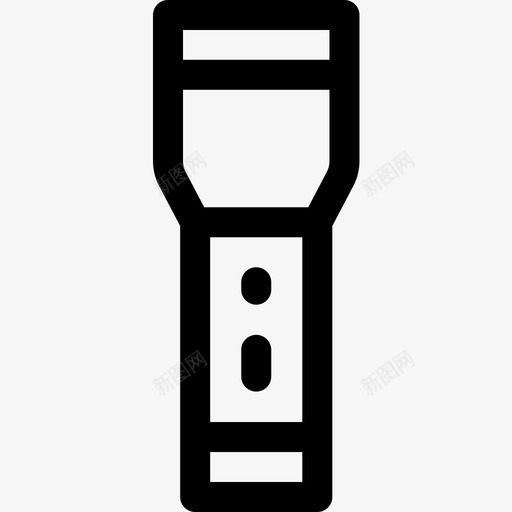 手电筒露营114直线图标svg_新图网 https://ixintu.com 手电筒 直线 露营
