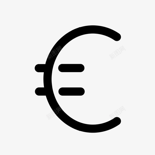 欧元符号成本货币图标svg_新图网 https://ixintu.com 付款 成本 欧元 符号 货币