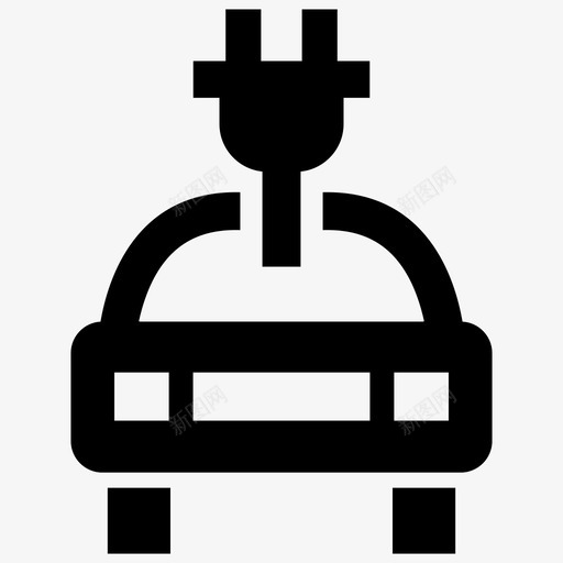 电动车充电生态图标svg_新图网 https://ixintu.com 充电 汽车 生态 电动车