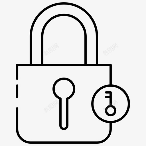 安全访问锁定保护图标svg_新图网 https://ixintu.com tanahcon安全黑白 保护 安全 安全访问 锁定