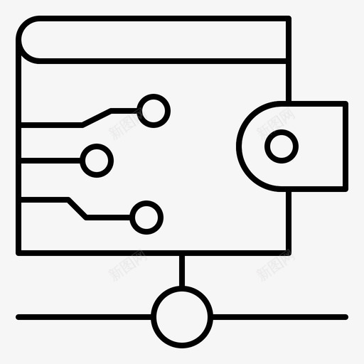 云钱钱包图标svg_新图网 https://ixintu.com 商业 金融 钱包
