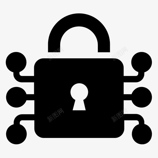 网络安全实体向量加密数字加密图标svg_新图网 https://ixintu.com seo 保护 加密 向量 图标 实体 数字 网络安全