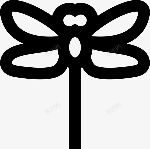 蜻蜓春天56轮廓图标svg_新图网 https://ixintu.com 春天 蜻蜓 轮廓
