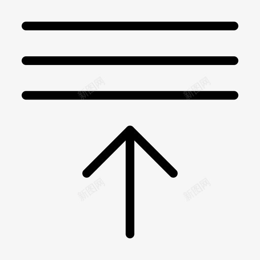 箭头堆叠向上图标svg_新图网 https://ixintu.com 上传 向上 堆叠 常规 材料 箭头 集合