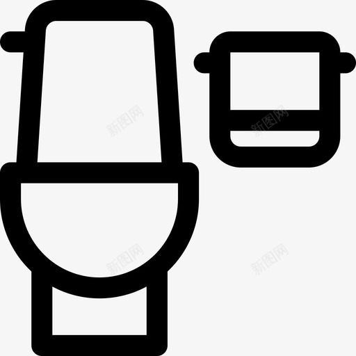 卫生间浴室盥洗室图标svg_新图网 https://ixintu.com 卫生间 家庭2 小便器 浴室 盥洗室 纸张