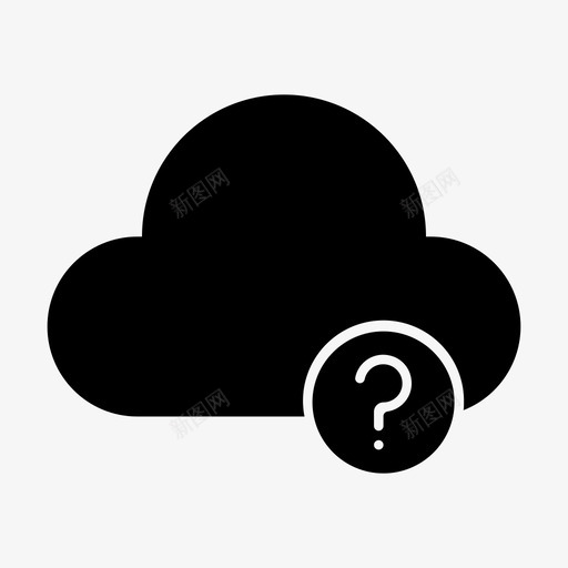 帮助问云图标svg_新图网 https://ixintu.com 帮助