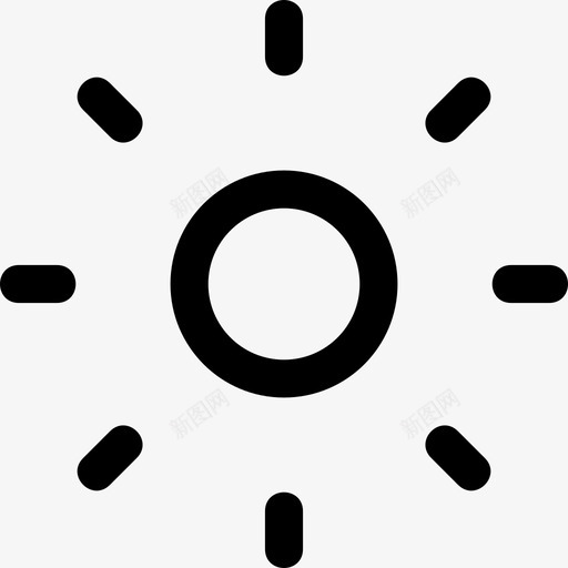 太阳白天发光图标svg_新图网 https://ixintu.com 发光 太阳 次级 温暖 白天 稀薄