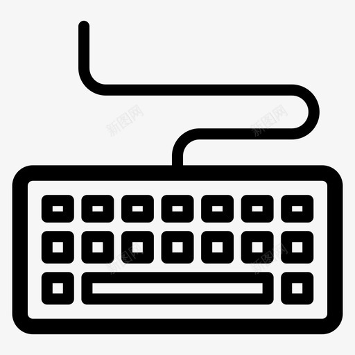 键盘电脑游戏图标svg_新图网 https://ixintu.com 打字 按键 游戏 用户界面ii 电脑 键盘