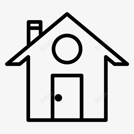 房屋建筑物租金图标svg_新图网 https://ixintu.com 建筑物 房屋 房屋常规线100 租金