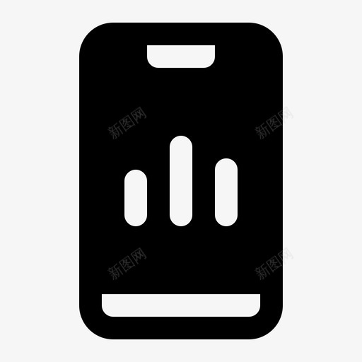 移动统计分析图表图标svg_新图网 https://ixintu.com 分析 商务金融 图表 数据 智能手机 移动统计