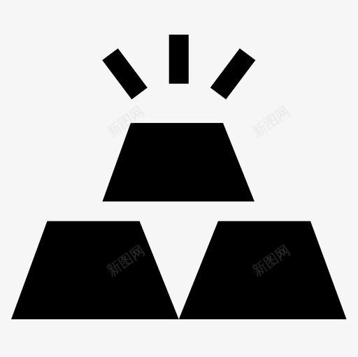 金锭付款49填充图标svg_新图网 https://ixintu.com 付款 填充 金锭