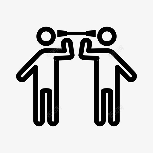 商务交流联系网络图标svg_新图网 https://ixintu.com 交流 商务 网络 联系