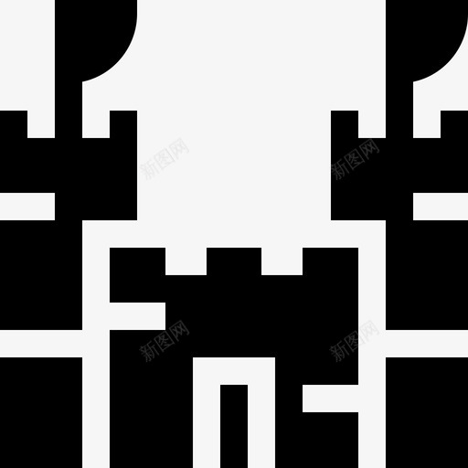 葡萄牙城堡2号已填充图标svg_新图网 https://ixintu.com 2号 城堡 填充 葡萄牙