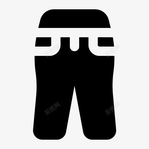 长裤服装时尚图标svg_新图网 https://ixintu.com 女人 时尚 服装 长裤