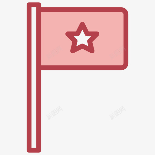 旗帜红色胜利其他图标svg_新图网 https://ixintu.com 其他 旗帜 红色 胜利