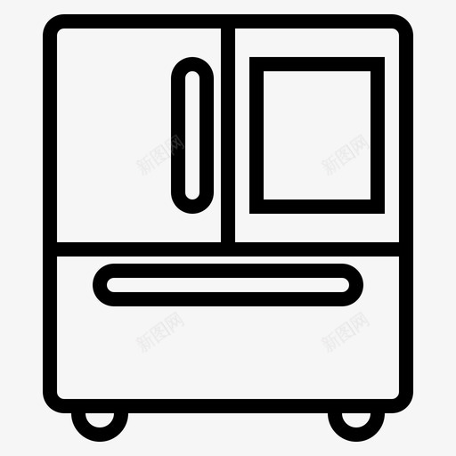 冰箱电子6线性图标svg_新图网 https://ixintu.com 冰箱 电子 线性