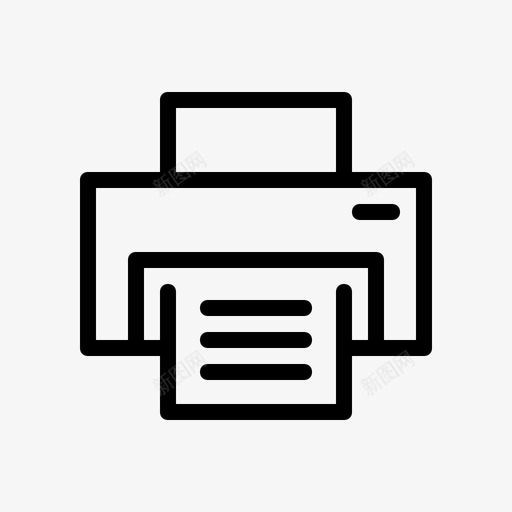 打印机文件电子图标svg_新图网 https://ixintu.com 打印机 文件 电子