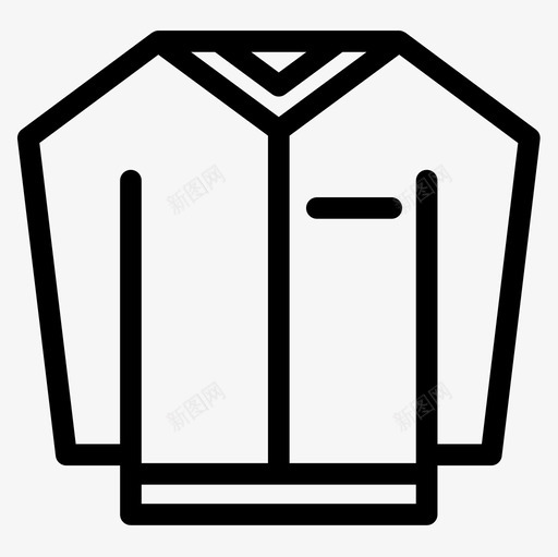 衣服睡觉5线性图标svg_新图网 https://ixintu.com 睡觉 线性 衣服