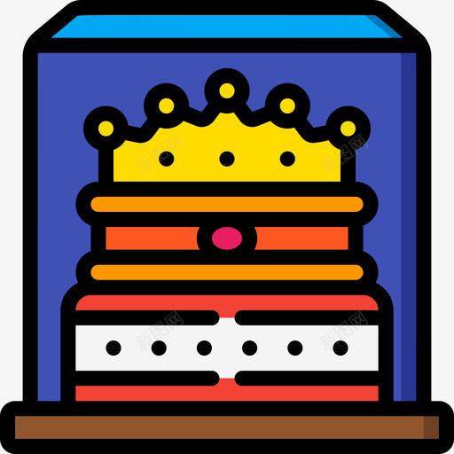 皇冠君主制1线形颜色图标svg_新图网 https://ixintu.com 君主制 皇冠 线形 颜色