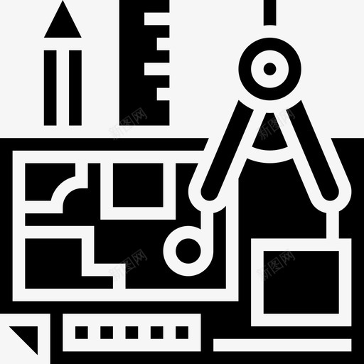 模型建筑32字形图标svg_新图网 https://ixintu.com 字形 建筑32 模型