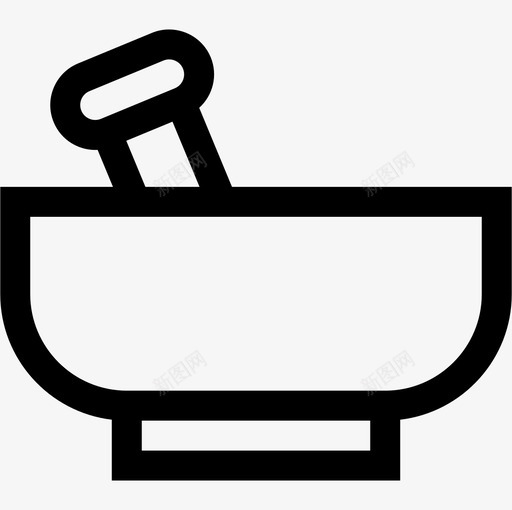 凡人碗草药图标svg_新图网 https://ixintu.com 凡人 温泉 草药 酒馆