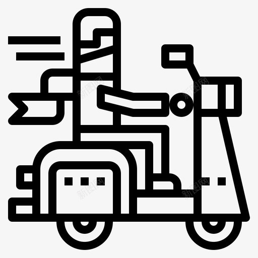 骑自行车空闲时间爱好图标svg_新图网 https://ixintu.com 摩托车 时间 爱好 生活方式 空闲 自行车