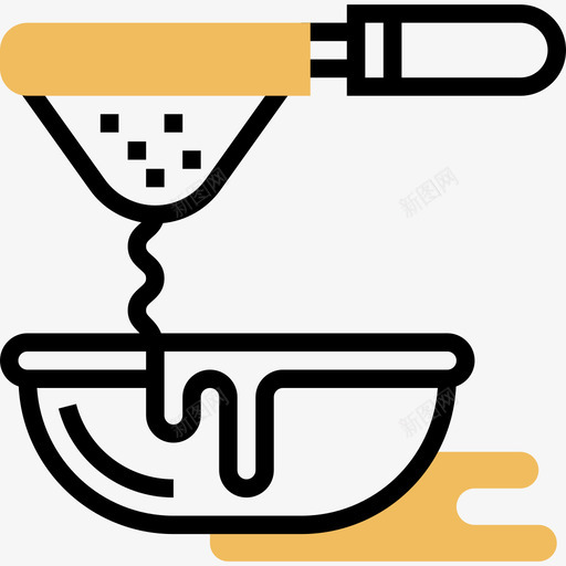 烹饪厨具30黄影图标svg_新图网 https://ixintu.com 厨具 烹饪 黄影