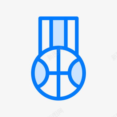 奖牌篮球20蓝色图标图标